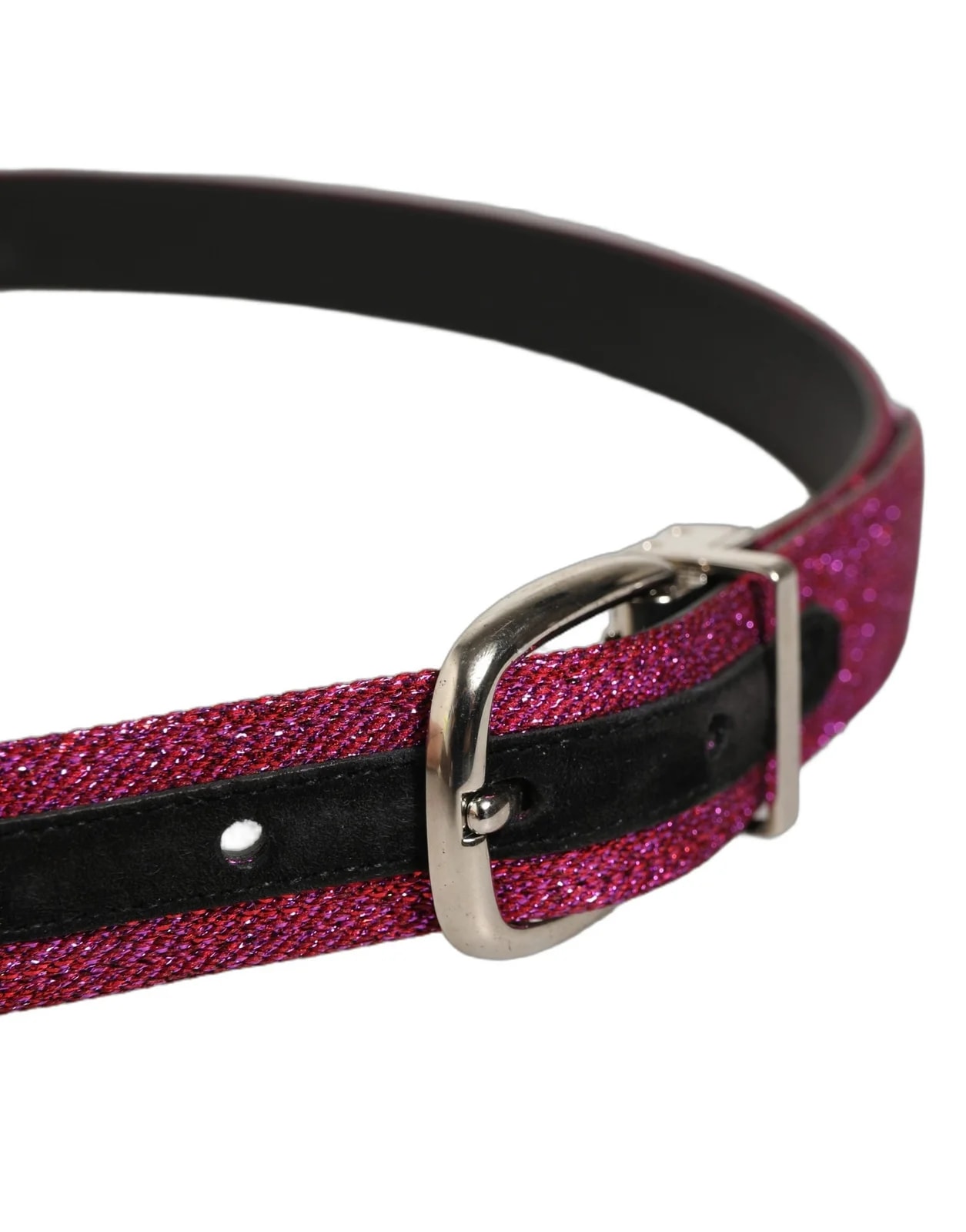 Dolce & Gabbana Glitter Metal Buckle Belt 4