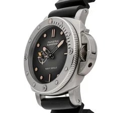 Panerai Submersible Navy SEALs Steel Auto 44mm Black Dial Strap PAM 1518 2