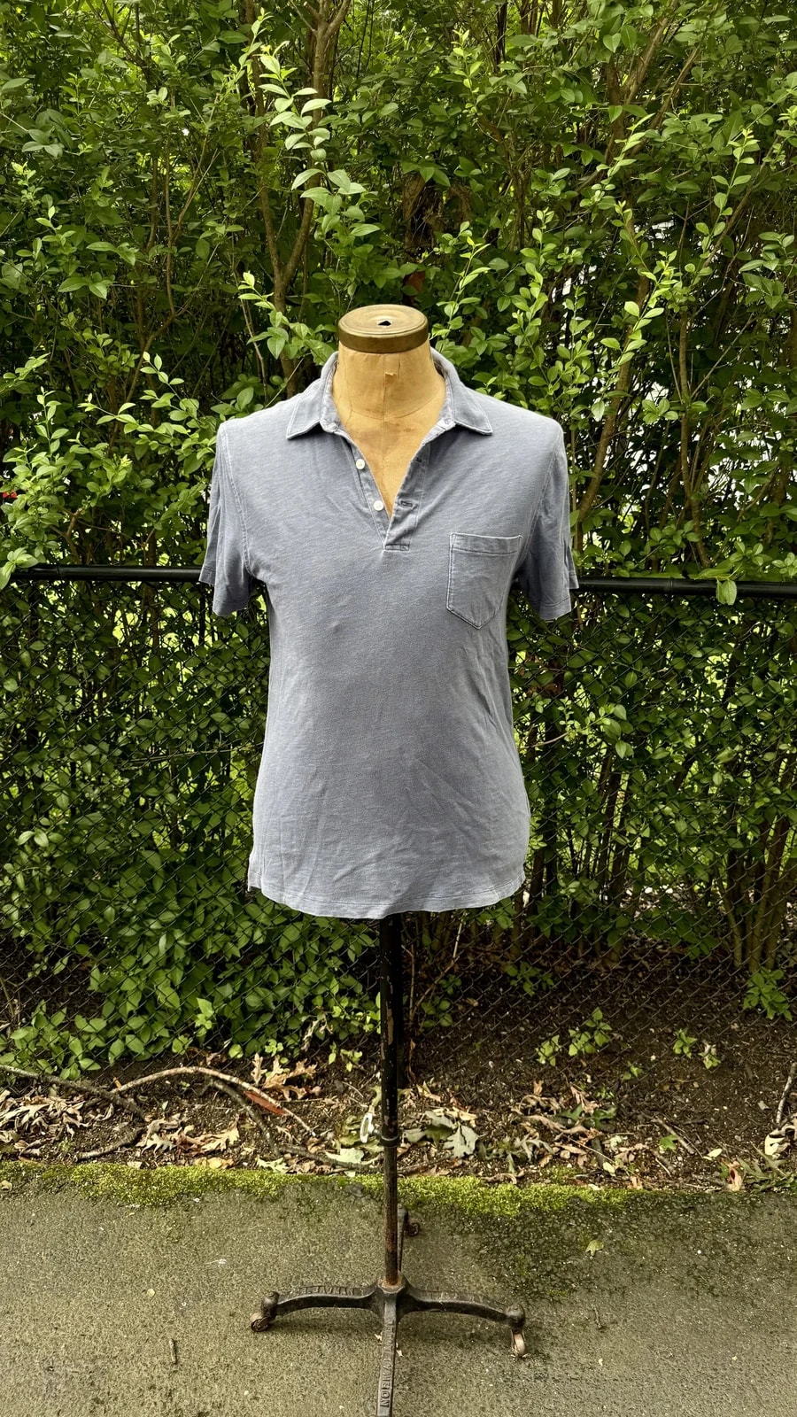 Authentic Garment Dyed Polo Shirt — streetwear — resale