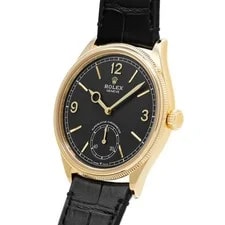 Rolex 1908 52508 39mm Yellow Gold Black #WW457 2
