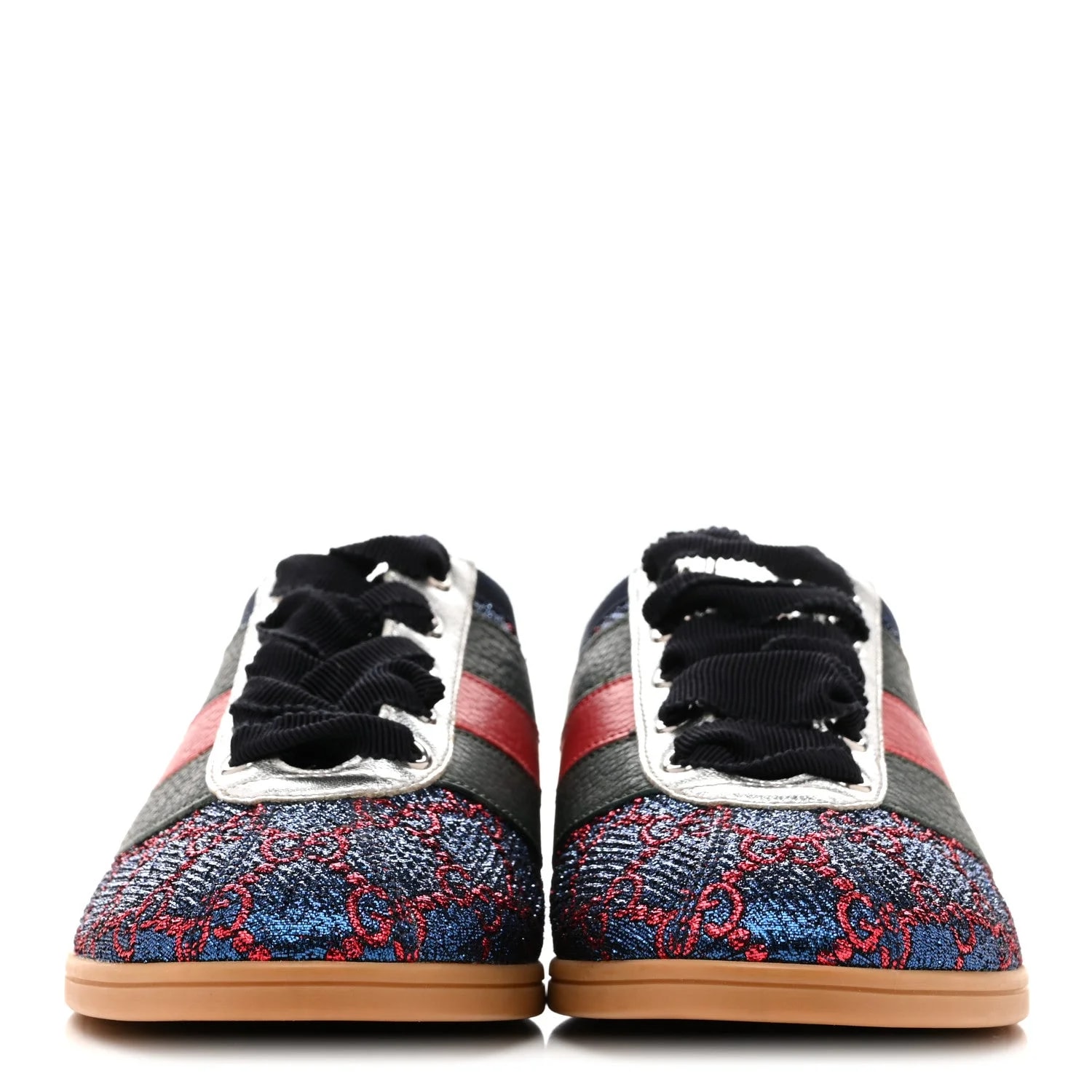 Lurex Web GG Monogram Falacer Sneakers 35.5 Iridescent 3