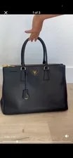 Authentic Large Prada Galleria Double Zip 2