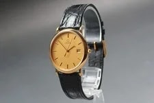 Omega de Ville Cal.1430 Gold Date Round Quartz From Japan 3