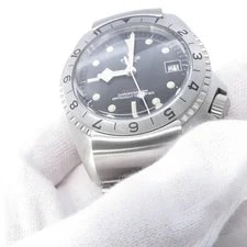 Tudor Black Bay P01 70150 Auto Black Dial 42mm Leather Rubber SS Silver 4