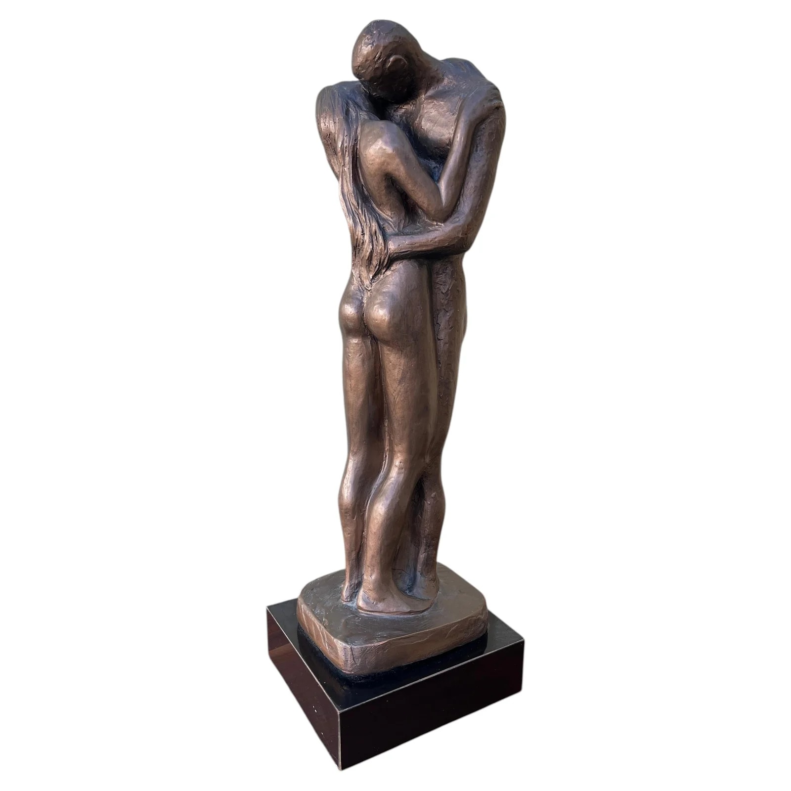 1980s Austin Production Loving Couple Brutalist Sculpture — decorative_object — resale