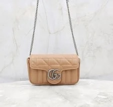 Gucci — Gucci Marmont Matelassé Mini With Chain 152894091 — Handbag — resale