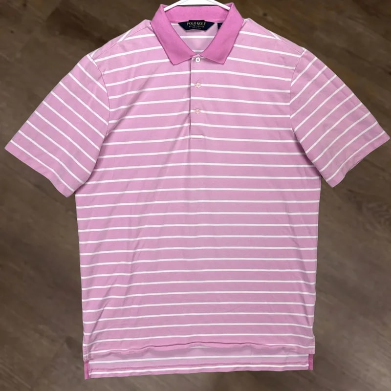 Polo Ralph Lauren — Polo Ralph Lauren Polo Shirt Large Striped Hickory Stretch Golf Rugby Short Sleeve Shirt — streetwear — resale