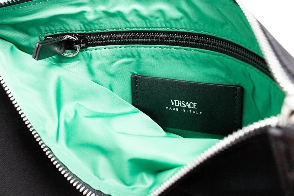 Versace Large Fabric Medusa Convertible Wristlet 3
