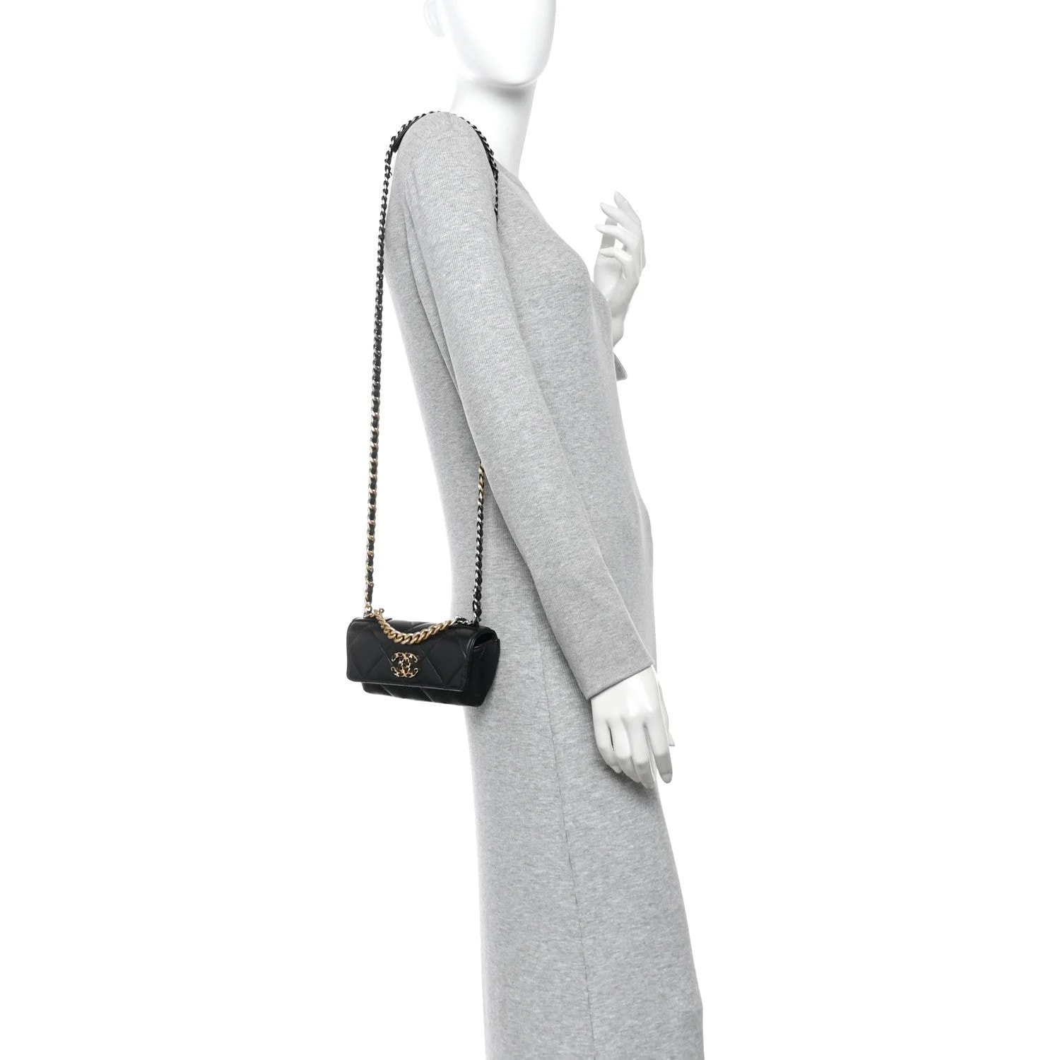 Chanel 19 Glasses Case With Chain 2