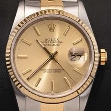 Rolex — Rolex Datejust 36 Champagne Stick Dial on Jubilee 16233 — Watch — resale