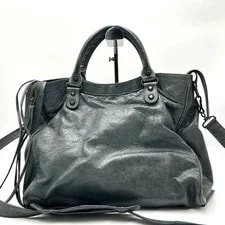 Balenciaga City 235216 Motorcycle 2Way Authentic Y2K 3