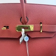 Hermès Birkin 35 Grenat Hardware USA A Square 4