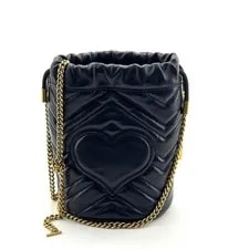 Auth Gucci GG Marmont Small Bucket Crossbody 3