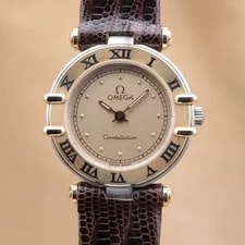 Omega Constellation 18K Yellow Gold Roman Quartz 2