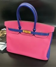 Hermes HSS Birkin 35 Large HW GHW Square P 3