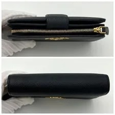 Prada : Compact Wallet W14*H9cm W/o Accessories; 3