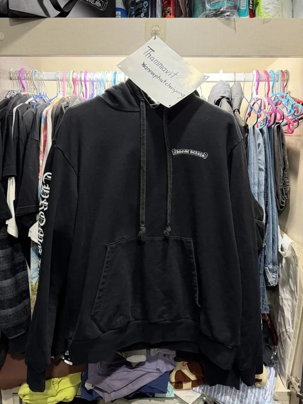 Chrome Hearts — Hearts Scroll Logo Hoodie — Clothing — resale