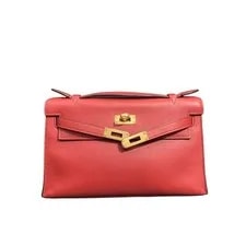 Hermès — Hermes Kelly Pochette Tomato GHW 2017 A Stamp — Handbag — resale