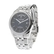 Tudor Glamour Date-day 56000 39mm SS Black #C12436 2