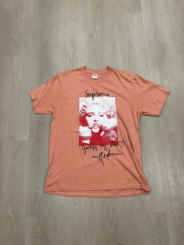 Supreme — Supreme Madonna Tee Terra Cotta — streetwear — resale