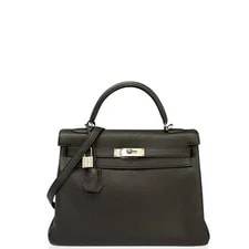 Noir — Hermes Kelly 32 89 Togo (kr070926m0) — Handbag — resale