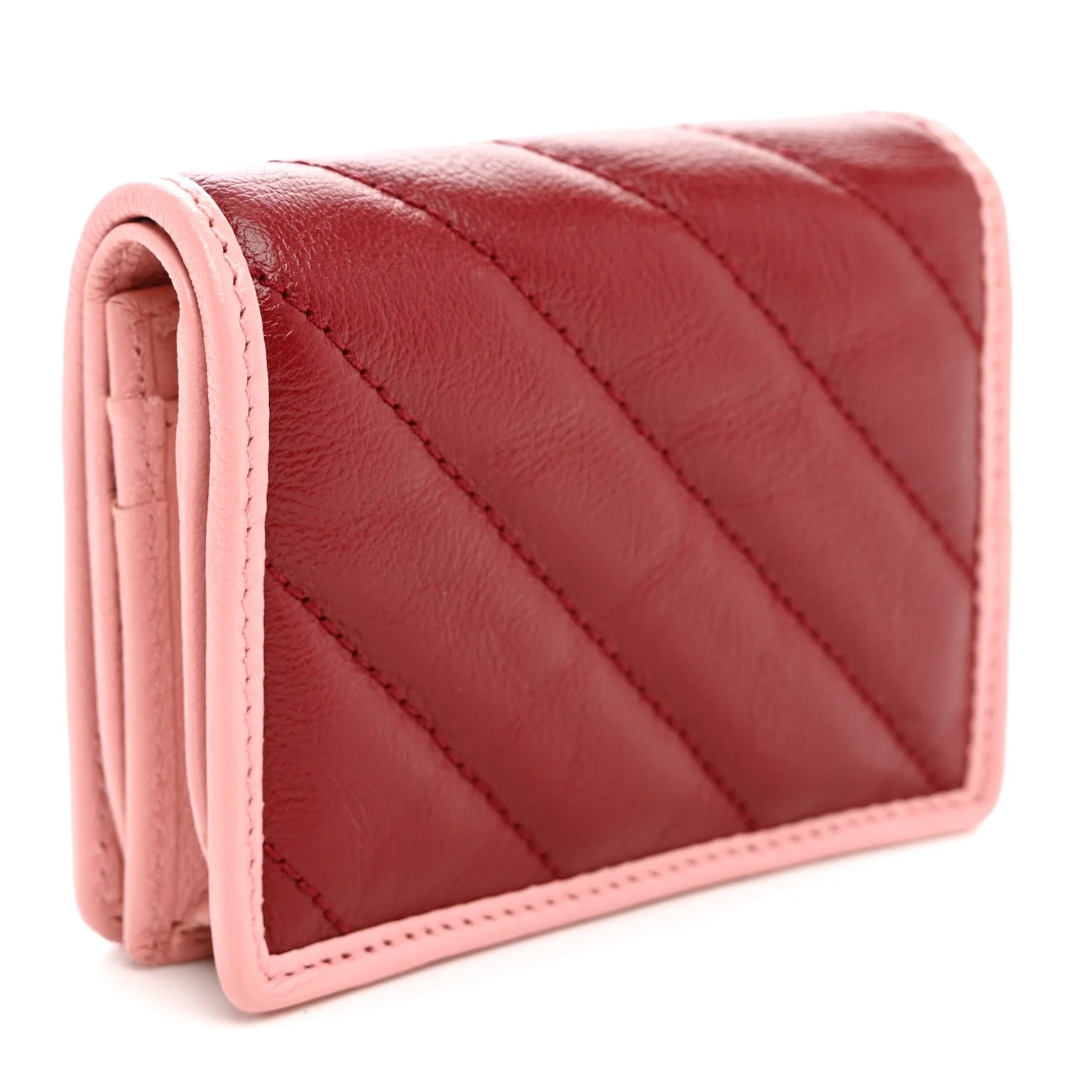 Azalea Enamel Matelasse Diagonal Torchon GG Marmont Card Case New Wild 3