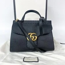 Auth Gucci GG Marmont Small Top Handle 2