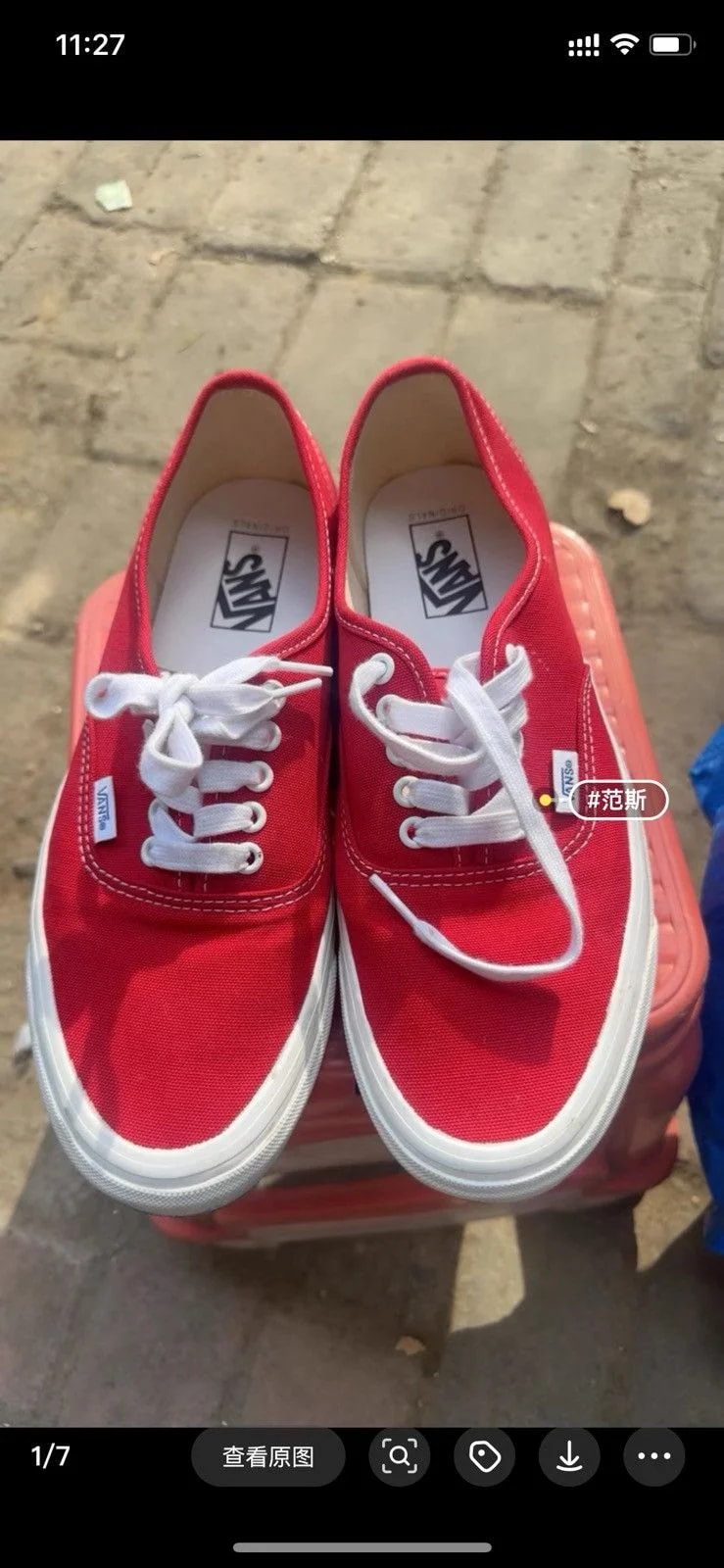 VANS — Vans Authentic OG Christmas RedDD3 — Sneaker — resale
