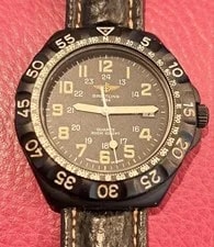 Breitling — Breitling Colt Date M50036 Black Dial Steel Quartz Analog — Watch — resale