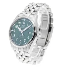 IWC Schaffhausen Pilot Mark XX IW328206 40mm SS Green Dial Automatic #C107 2
