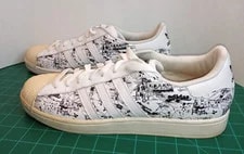Adidas — Illustrated Print Adidas Superstar 2009 12 Authenticity Verified — Sneaker — resale