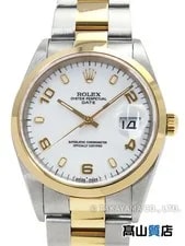 Rolex — Rolex Oyster PerpetualDate 15203 Stainless Steel / Yellow Gold 34mm #TW2467 — Watch — resale