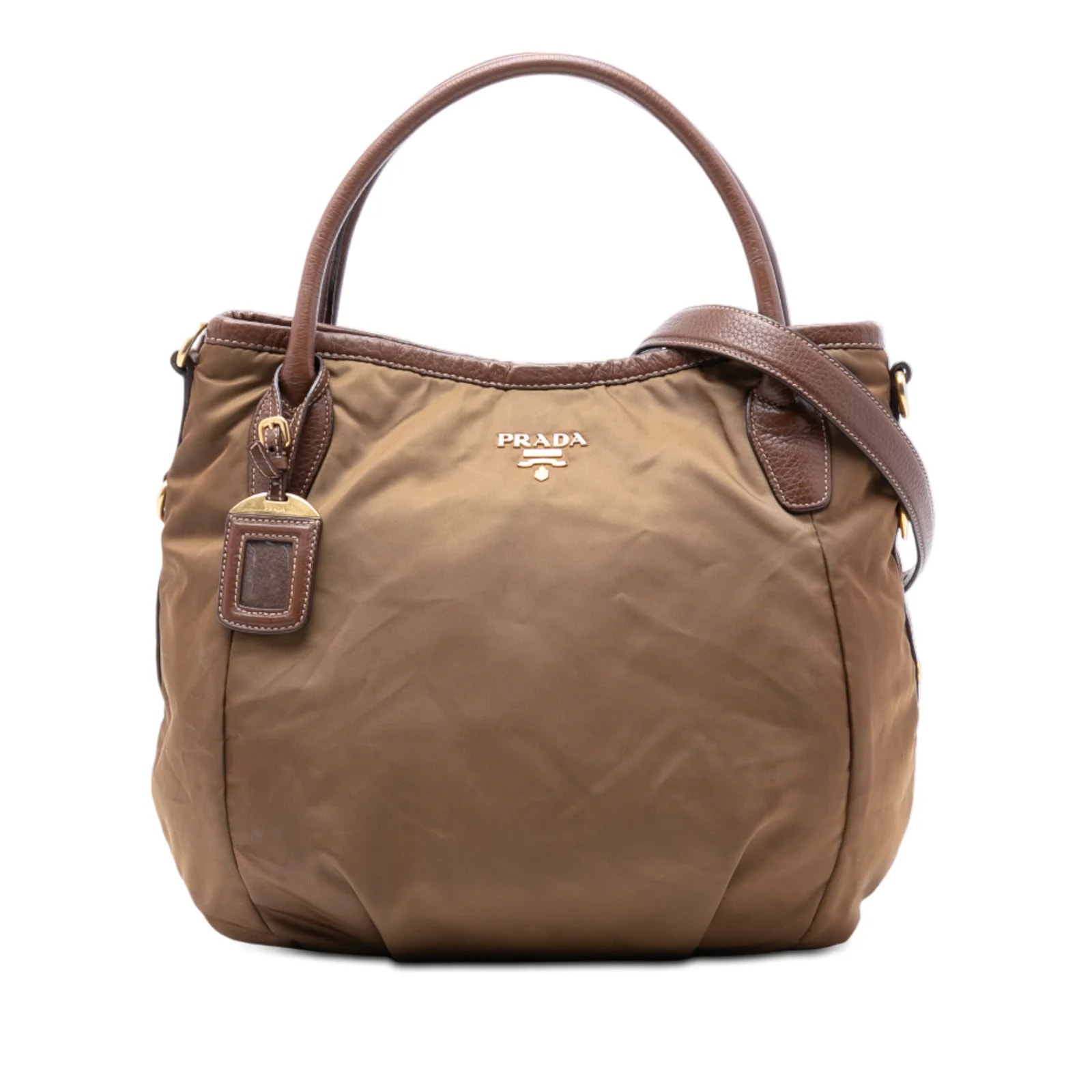 Prada — Vitello Daino Trimmed — Handbag — resale