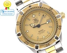 Tag Heuer — [EXC+5] TAG Heuer Professional 2000 964.008-2 Date Gold Dial Quartz — Watch — resale