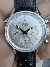 Heuer CS3110 Carrera Re-Edition Chronograph Silver Dial Manual Wind 2