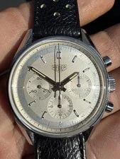Heuer CS3110 Carrera Re-Edition Chronograph Silver Dial Manual Wind 3