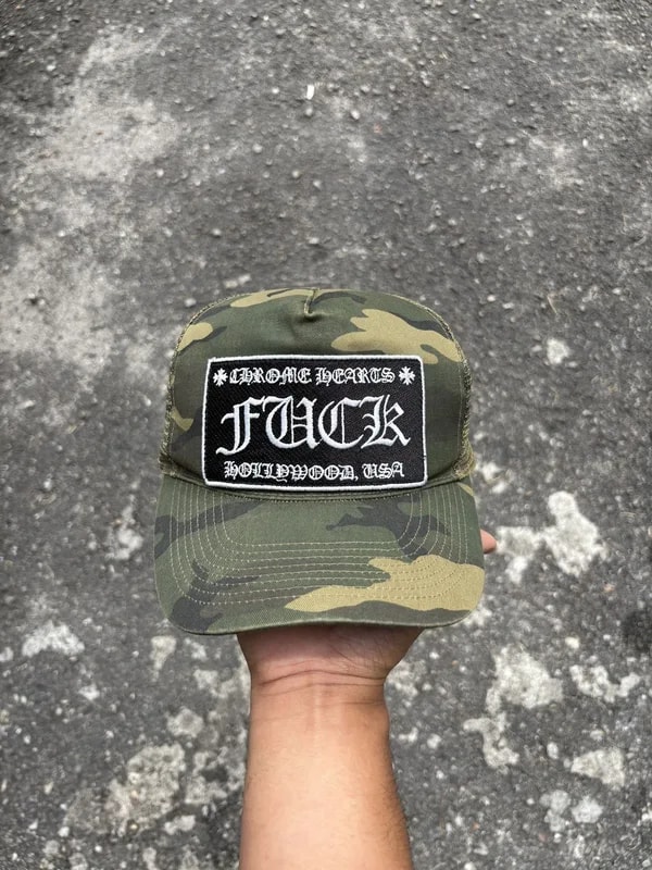 Chrome Hearts — Hearts “Fuck” Camo Trucker By Otto — Handbag — resale