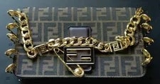 Fendi — Fendi Monogram Chain Detachable Strap Logo Accent — Handbag — resale