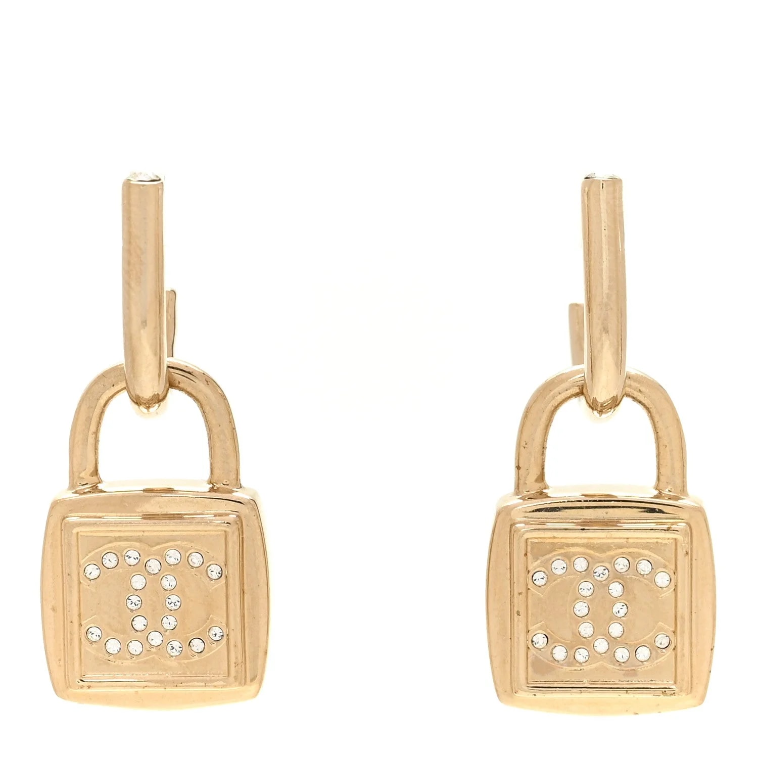 Chanel — Metal CC Lock Drop — Jewelry — resale