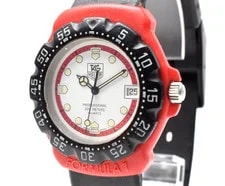 w/Box [ Exc+5 ] TAG Heuer Formula 1 385.513/1 Red White Quartz #46 3