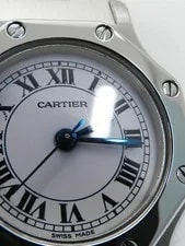 Cartier Santos Octagon Sm Godron Santos Octagon White #4117 4