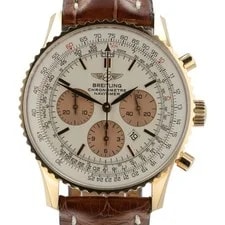 Breitling Navitimer Silver Dial 18k Rose Gold 38mm Automatic ’s R41380 2