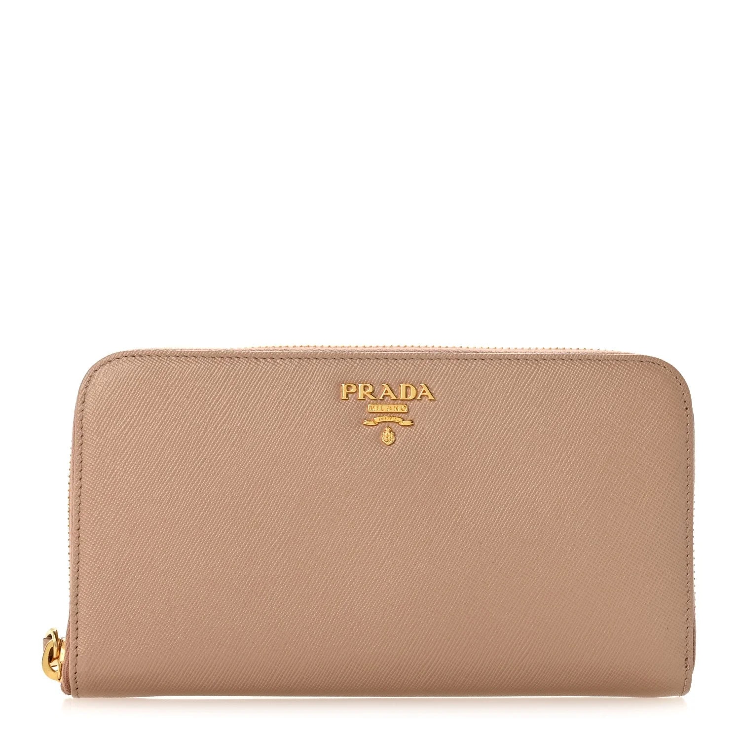 Prada — Metal Zip Around Wallet Cammeo — Accessory — resale
