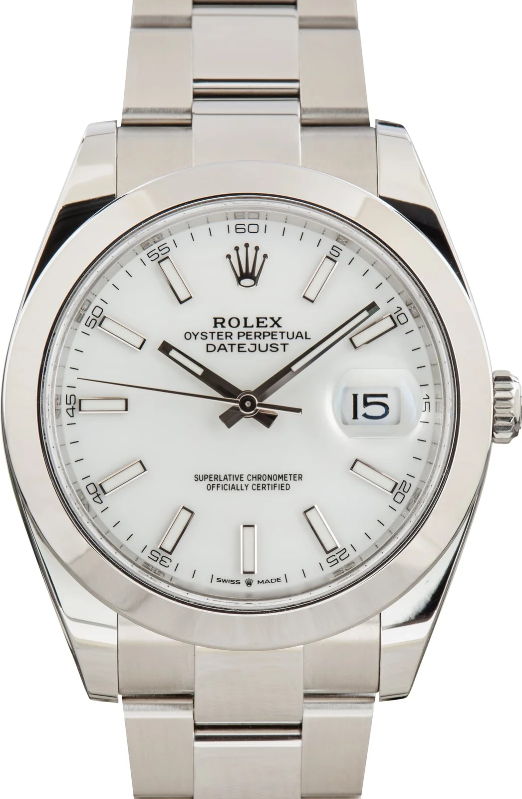 Rolex — Rolex Datejust 41 Steel Ref 126300 White Dial — Watch — resale
