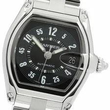 Cartier — Cartier W62004V3 Roadster LM Date Automatic Black Stainless Steel — Watch — resale