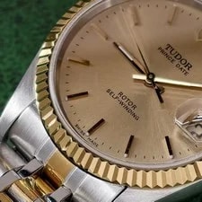 Tudor Champagne Dial Prince Date 74033 'sWatch Automatic 34mm Champagne Scale 4
