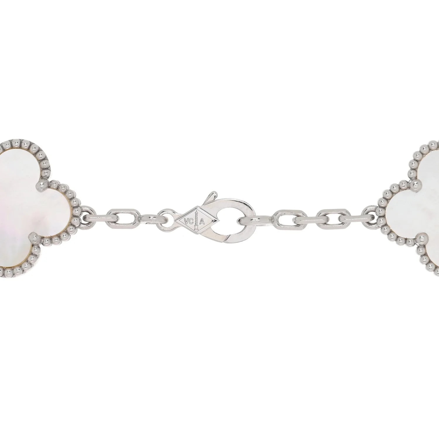 18K White Gold Mother of Pearl 10 Motifs Alhambra 4