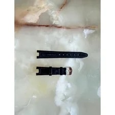 Authentic TAG Heuer Black Leather Strap Band 18mm With Buckle 2