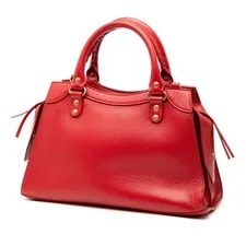 Authenticated Balenciaga Small Grained Motocross Neo Classic City 2