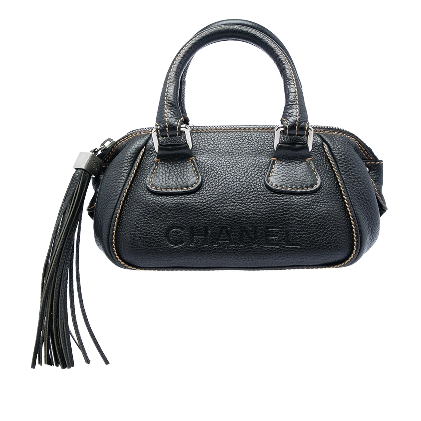 Chanel — Grained Tassel LAX Bowler — Handbag — resale